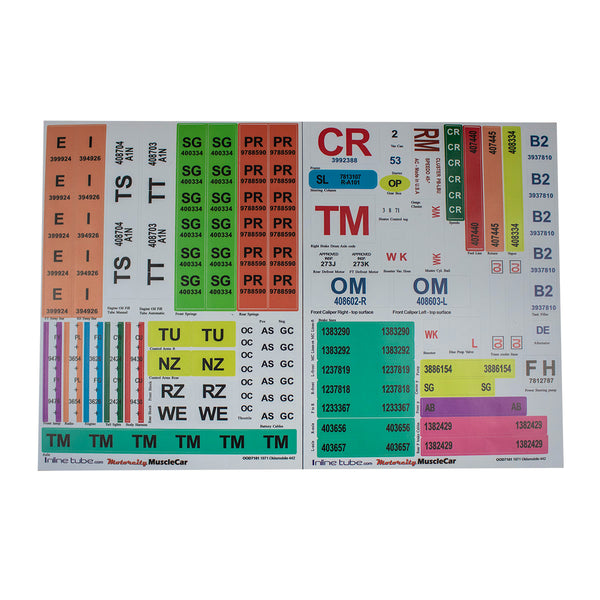 Concourse Detail Decals, 1971 Oldsmobile 442