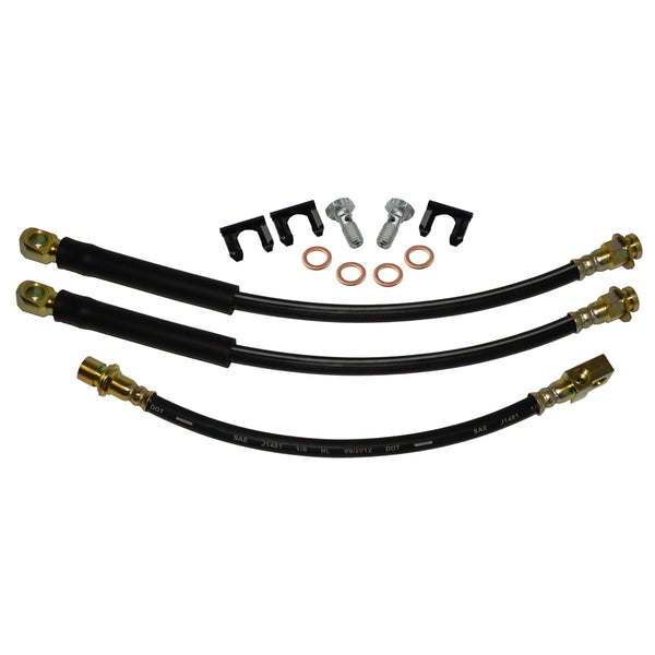 1979-87 GM G-body Grand Prix - Front Disc / Rear Drum 3 hose Kit. This is for cars with factory disc brakes. 12 pc