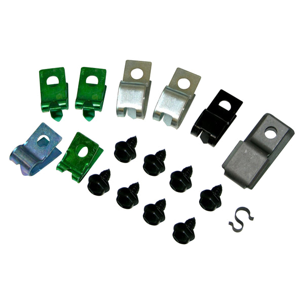 1971-72 GM Pontiac GTO Grand Prix A-Body Brake Line Clip Kit 17pc