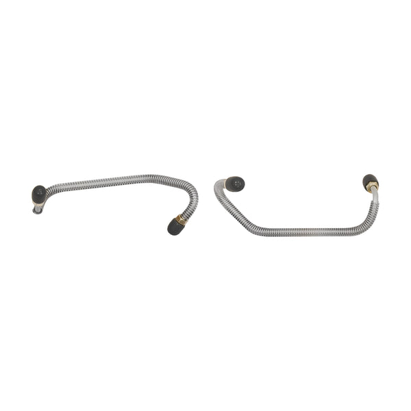 1971-72 Plymouth Barracuda Valiant 3/16" Disc Caliper Lines 2pc, OE Steel