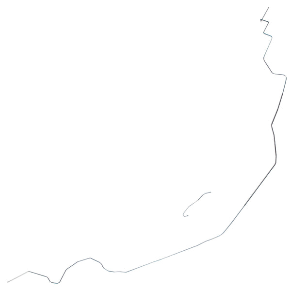 1965 Pontiac Bonneville 1/4" Fuel Return Lines 2pc, OE Steel