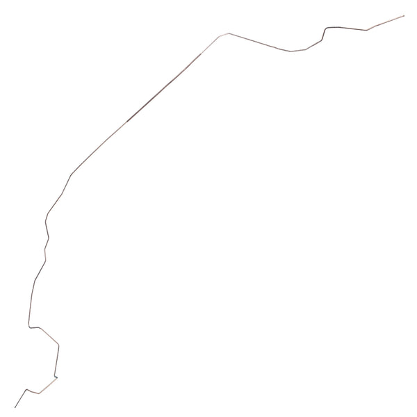 1967-68 Pontiac Bonneville Tank to Pump 1/4" Fuel Return Line 1pc, OE Steel