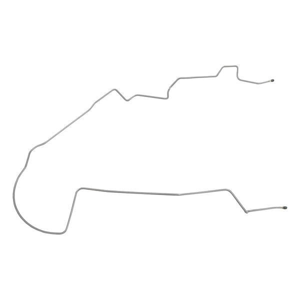 1970-71 Plymouth Cuda Power/Manual Disc/Drum One-Piece F to R Brake Line, OE Steel