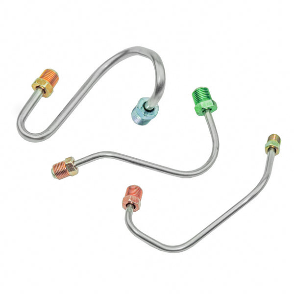 1967-69 Pontiac Firebird, Power Or Manual Disc, Master Cylinder Brake Lines, 3pc OE Steel