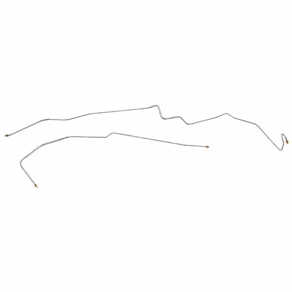 1967 Pontiac Firebird 1/4" Front to Rear Manual Brake Lines 2pc, OE Steel