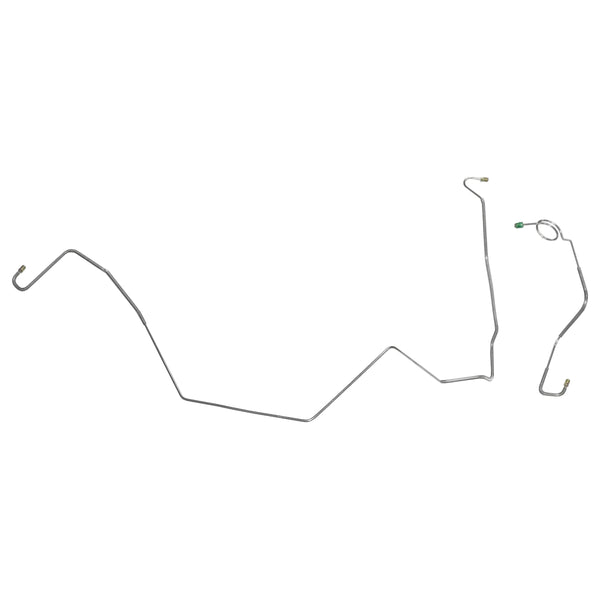 1967-68 Firebird, POWER Disc, Right & Left Front Brake Lines, 2pc OE Steel