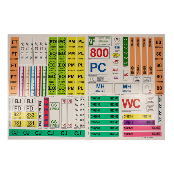 Concourse Detail Decals 1971 Pontiac Firebird Trans Am