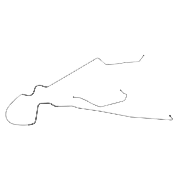 1969 Pontiac Firebird TA Tank to Pump 3/8" Main Fuel Lines 2pc, OE Steel