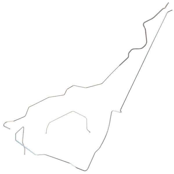 1975 Pontiac Firebird/TA (PS Routing) Tank to Pump 1/4" Fuel Return Lines 3pc, OE Steel