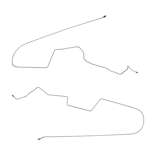 2004-08 Pontiac Grand Prix Four-Wheel Disc ABS 3/16" F to R Brake Lines 2pc, OE Steel