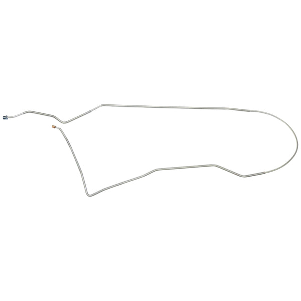 1971-72 Pontiac Grand Prix Power Disc 1/4" F to R Brake Line 1pc, OE Steel