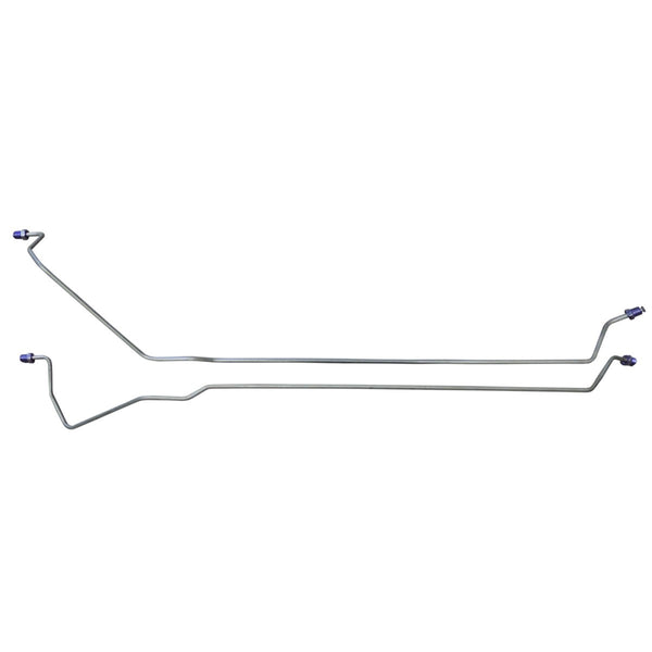 1966-67 GM A Body (Except Chevrolet) 3/16"  Rear Axle Brake Lines, 2pc OE Steel