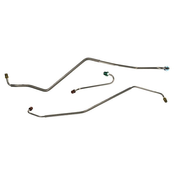 1967 Early Pontiac GTO Power Disc M/C Lines (Only used with our valve), 3pc OE Steel