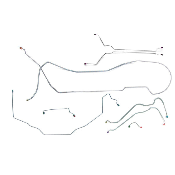 1969 Pontiac GTO Tempest LeMans Hardtop Power Disc Complete Brake Line Kit 8pc OE Steel