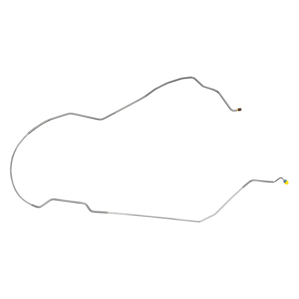 1971-72 Pontiac LeMans/GTO Hardtop (Disc Brake Only) 1/4" F to R Brake Line 1pc, Stainless, OE Steel
