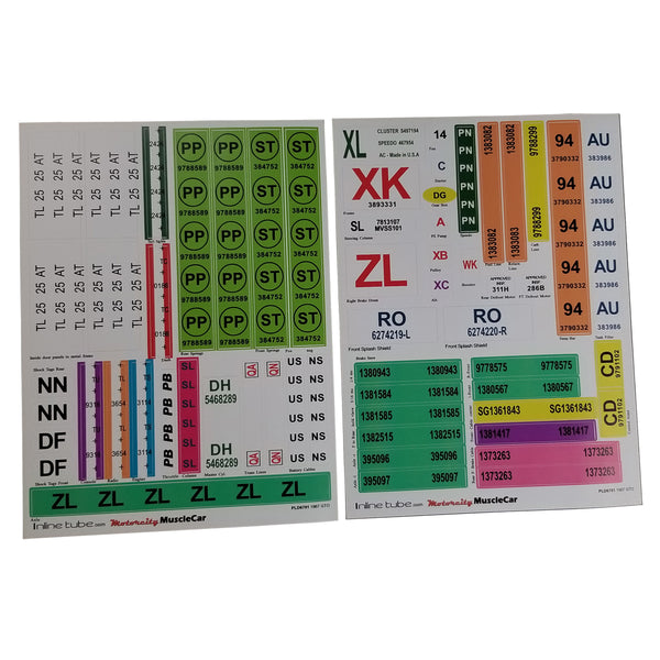 Concourse Detail Decals 1967 Pontiac GTO