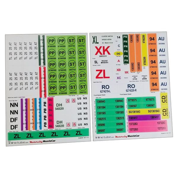 Concourse Detail Decals 1968 GTO Std 400 Hardtop With AC
