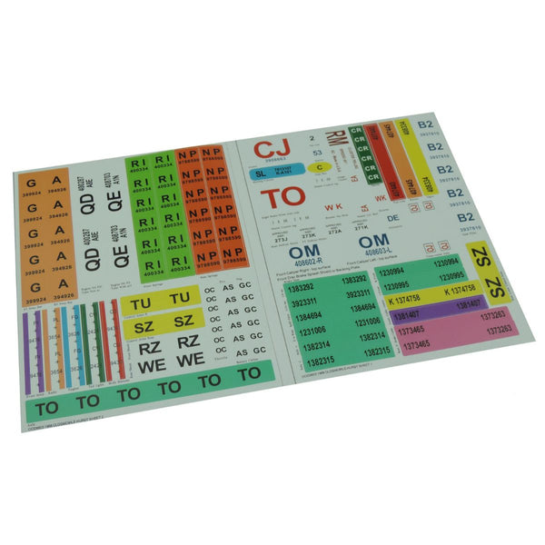 1970 Pontiac GTO/Judge RA III Hardtop No AC Concourse Detail Decals