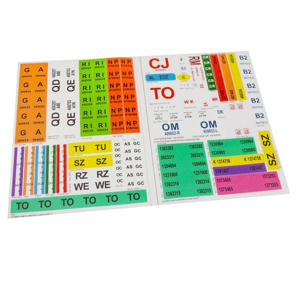 1970 Pontiac GTO Hardtop MT/AT Trans Concourse Detail Decals