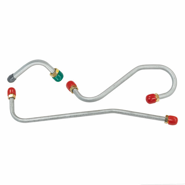 1966 Pontiac GTO/Tempest/LeMans Tri-Power HO RA w/Hood Pan-Steel 3/8", 5/16" Engine Lines 3pc, Aluminum