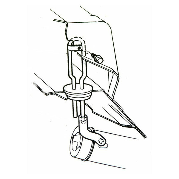 1967 Pontiac GTO Tempest LeMans Trunk Vent Tube 1pc, OE Steel