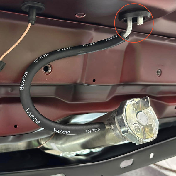 1970 Pontiac GTO Tempest LeMans 1/4" Trunk Vent Tube 1pc, OE Steel