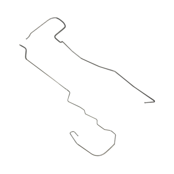 1971-74 Ventura/Phoenix, 1974 GTO V8 (PS Routing) 3/8" Main Fuel Lines 2pc, OE Steel