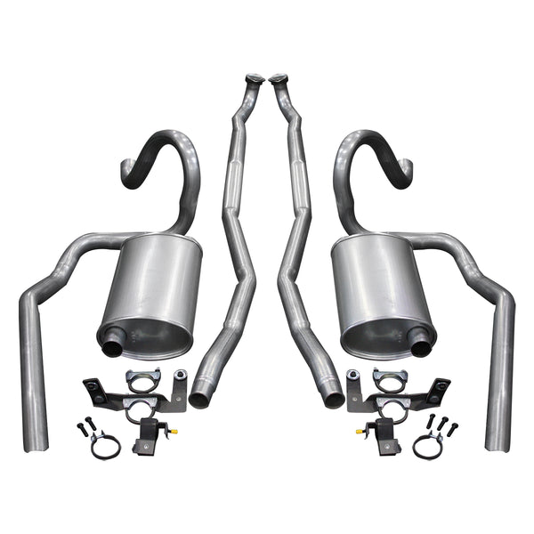 1968 Pontiac GTO Ram Air H.O. 2-1/4" Manual Trans Complete Stock Exhaust Kit