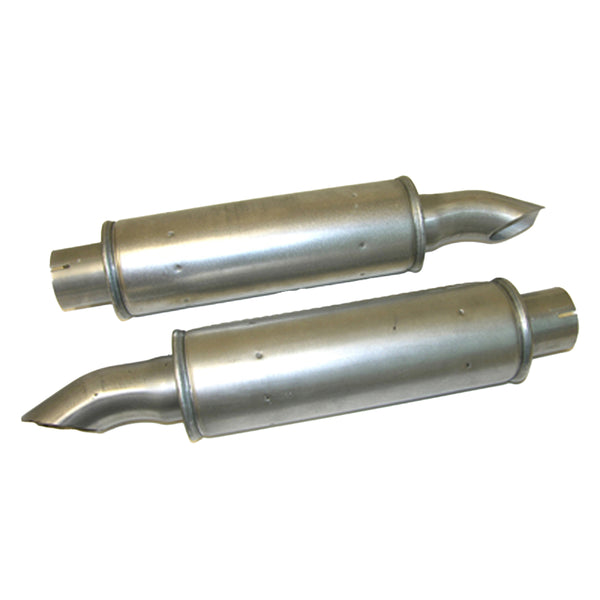 1969 Pontiac GTO 12" Oversized Resonator Muffler 2-1/4" Inlet, 2-1/4" Outlet, Pair
