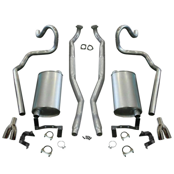1970-71 Pontiac GTO GT-37 Ram Air MT AT Oversized 2 1/2" Exhaust Kit