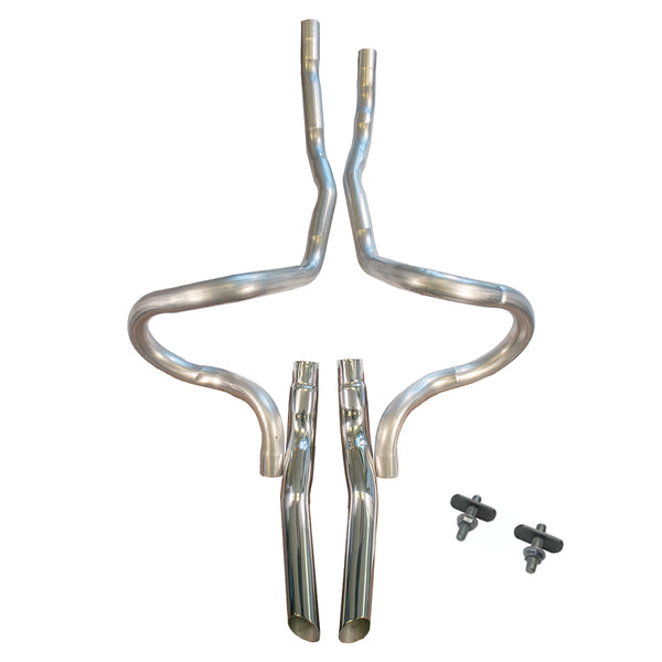1973 Pontiac GTO 1973-77 Pontiac Grand Am 2-1/4" Tail Pipes With Stainless Tip - Oversized