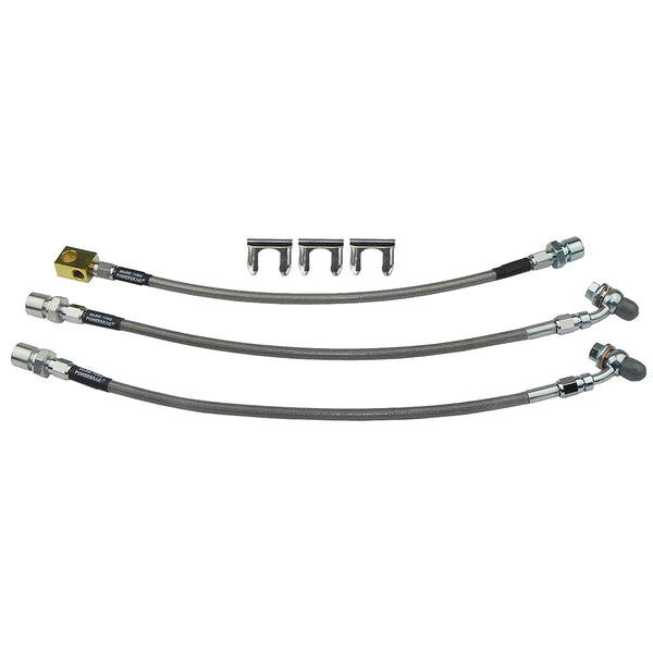 1978 Grand Prix Regal Monte Carlo Cutlass Stainless Braided Brake Hose Kit 3pc