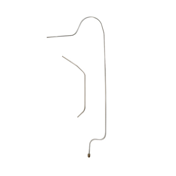 1953-54 Pontiac Star Chief/Chieftain Inline 8CYL Vacuum to Wiper Motor Lines 2pc, OE Steel