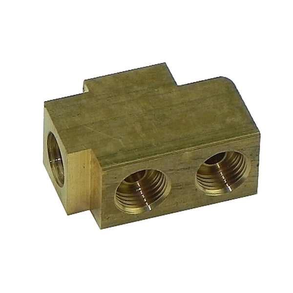 1959-63 Pontiac (All Models) Tri-Power Carb Lines Connector Special Brass Block