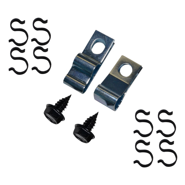 1968-69 Pontiac Fuel Line Clips 3/8"-1/4" w/Return 12pc