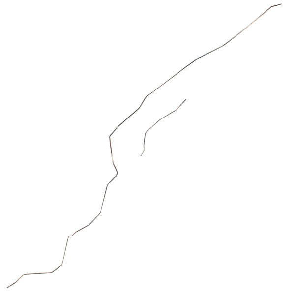 1959-60 Pontiac Star Chief/Bonneville 124" WB Tank to Pump 3/8" Main Fuel Lines 2pc, OE Steel