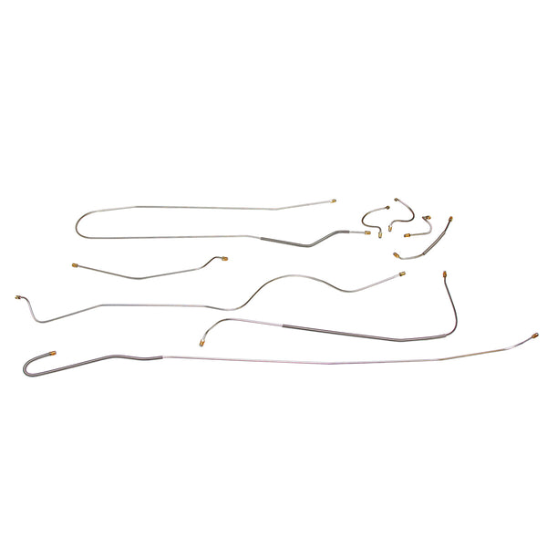 1962 Plymouth Belvedere/Fury (B-Body) w/Max Wedge Manual Drum Brake Line Kit 6pc, OE Steel