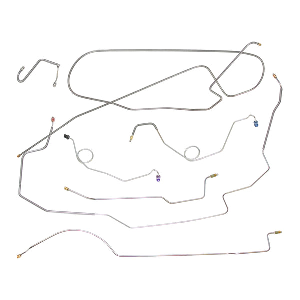 1967 Plymouth Belvedere GTX Satellite w/ Hump Right Front, Dana 60 Rear Axle, Power Disc Brake Line Kit 7pc, OE Steel