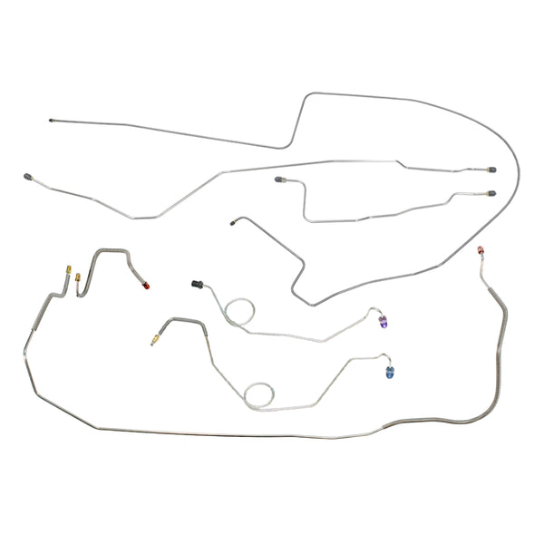 1967 Plymouth Belvedere GTX Satellite w/ Straight Right Front, Dana 60 Rear Axle, Manual Disc Brake Line Kit 7pc, OE Steel