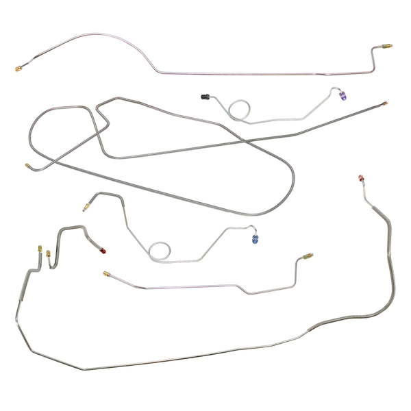 1967 Plymouth Belvedere GTX Satellite "Hemi" Straight Right Front, Dana 60, Complete Power Disc Brake Line Kit 7pc, OE Steel