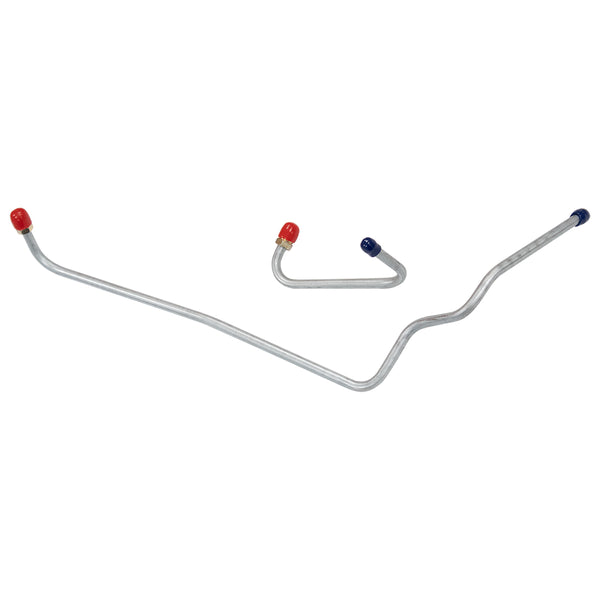 1966 Plymouth Belvedere/Satellite 361/383/440CID 4bbl Carter 5/16" Pump to Carb Lines 2pc, OE Steel