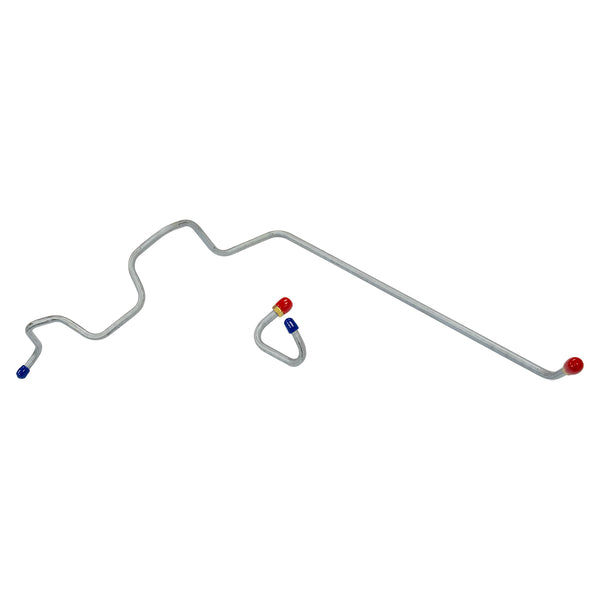1968-72 Plymouth B-Body 400/440CID 4bbl Carter ThermoQuad 5/16" Pump to Carb Lines 2pc, OE Steel