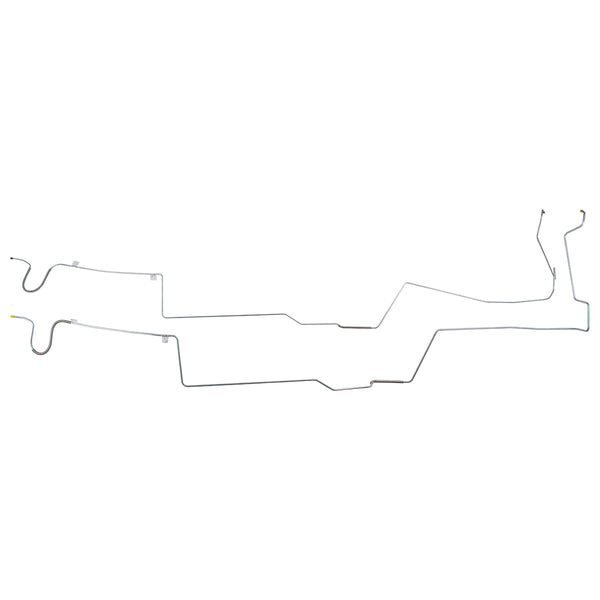 1976-86 Plymouth Grand Fury Fuel Return Line 1/4", 2pc, OE Steel