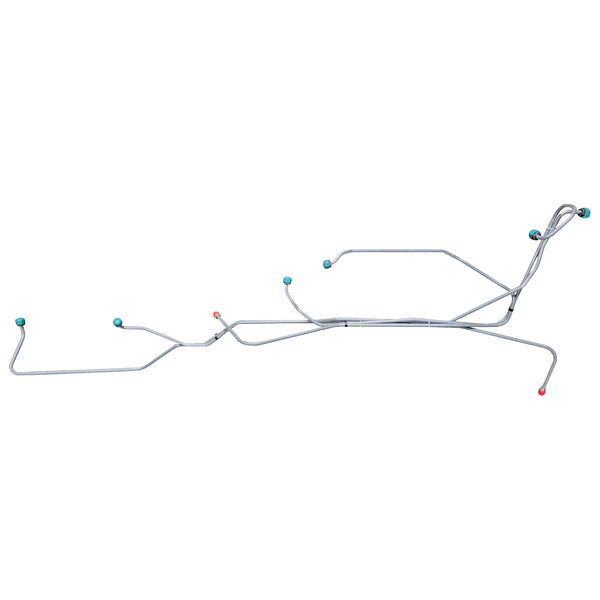 1968-69 Plymouth Belvedere Satellite Roadrunner GTX Hemi 727 Aux Cooler Trans Cooler Lines 4pc, OE Steel