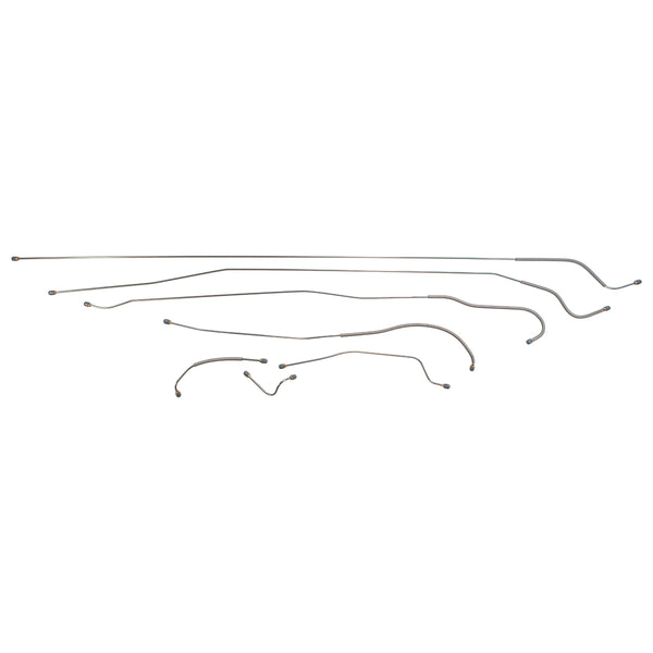 1951-52 Plymouth Cambridge/Cranbrook Manual Drum Brake Line Kit, OE Steel