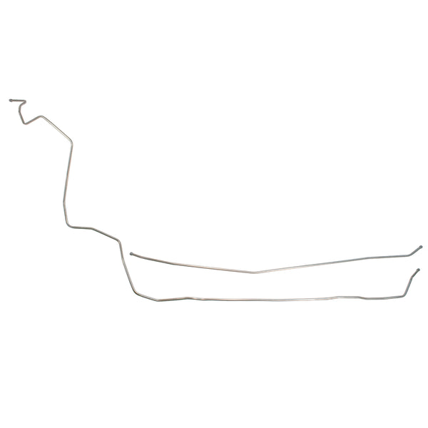 1969-70 Plymouth Fury I/II/III/Sport 120" WB 3/8" Main Fuel Lines 2pc, OE Steel