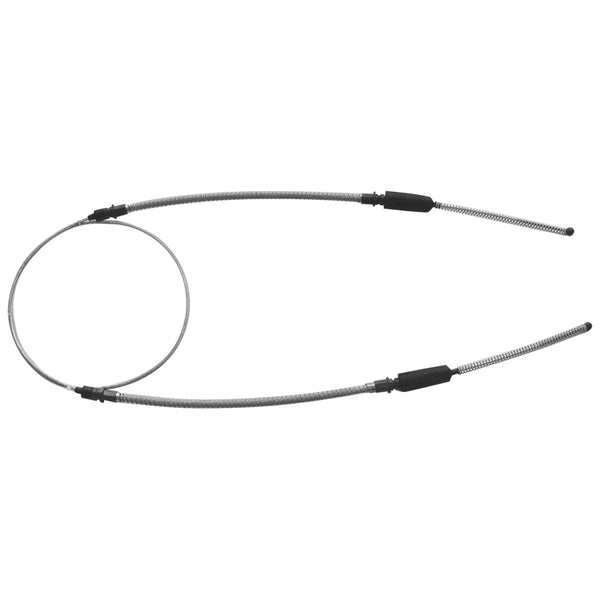 1980-82 Chevrolet Corvette Rear Parking Brake Cable Loops Between Both Rear Wheels, OE Steel