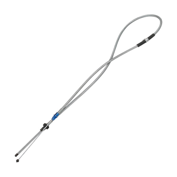 1966-70 B-Body Mopar Rear Parking Brake Cable Long Side, OE Steel