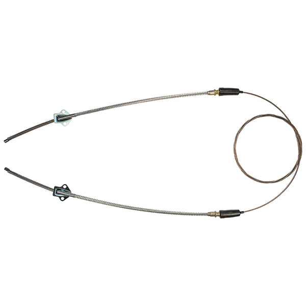 1958 Pontiac StarChief Bonneville Rear Parking Brake Cable Bolt-on, Loops To Both Wheels, 1pc, OE Steel