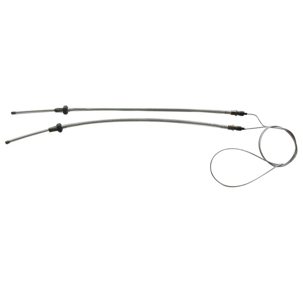 1955-57 Ford Thunderbird Rear Parking Brake Cable, 1 Loop for both Rear, OE Steel